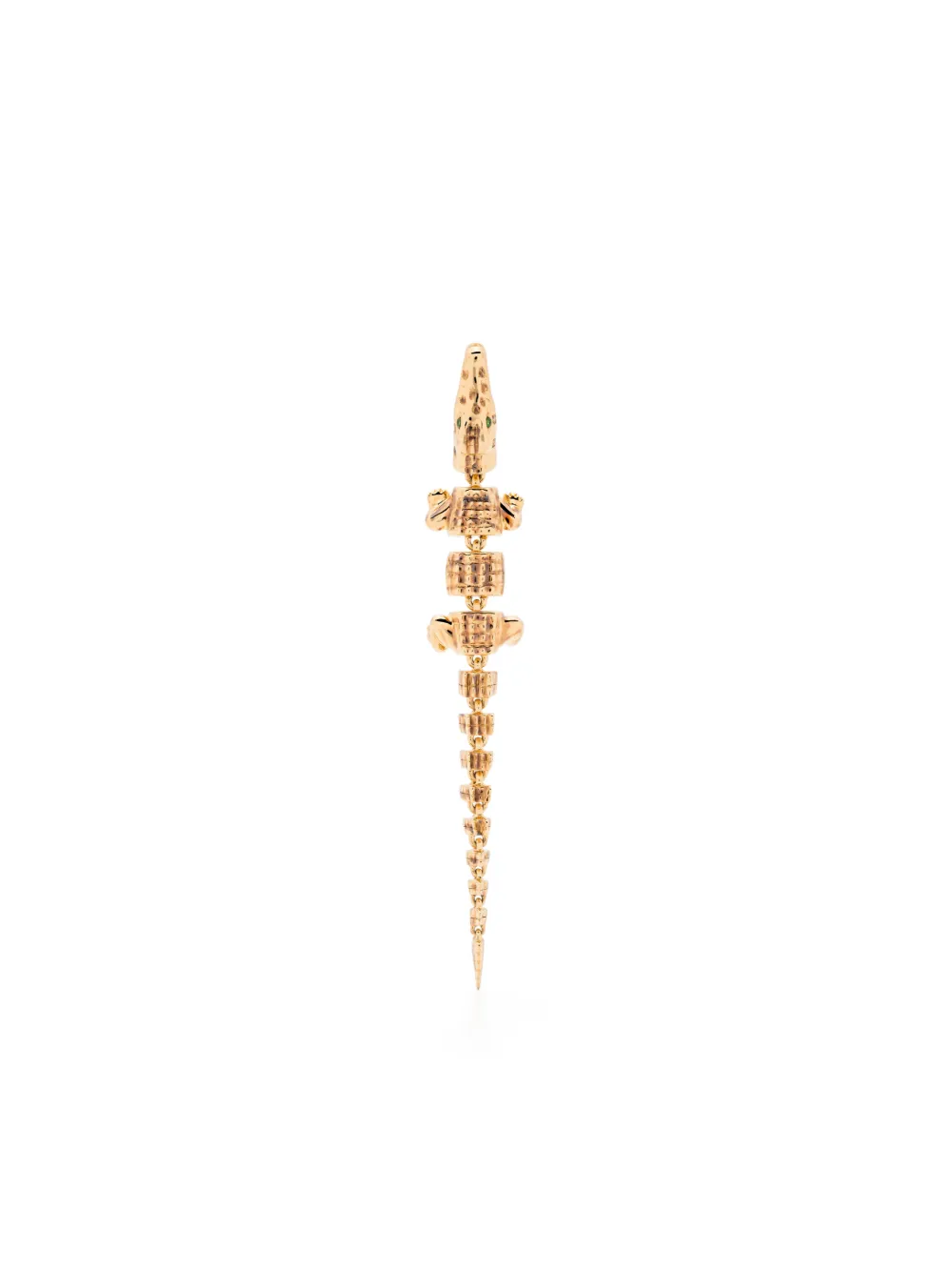 

Серьга Alligator Vertebrae Bite из желтого золота Bibi van der Velden, золотой