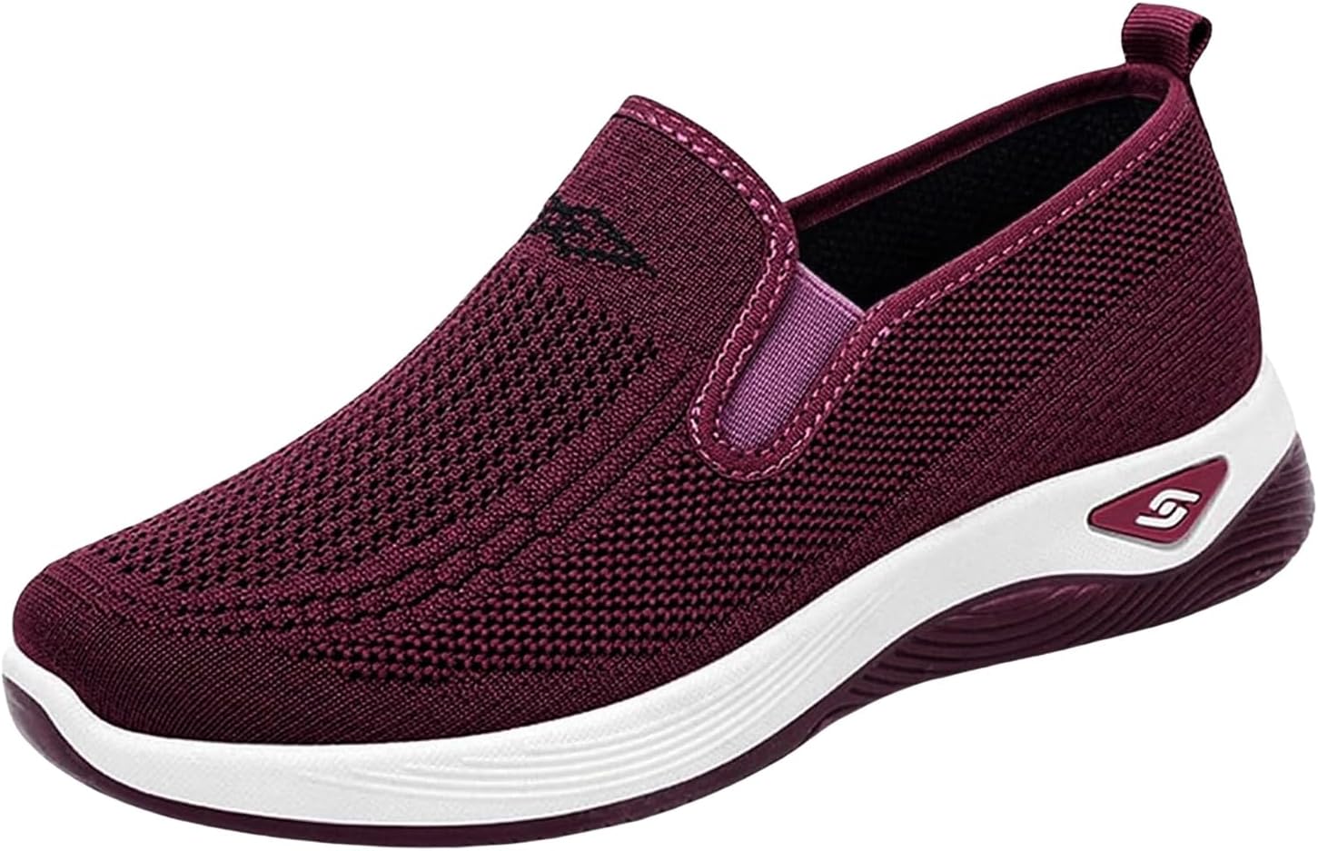 

Женские кроссовки для ходьбы с легким надеванием, ортопедические, дышащие, для прогулок, спортивные сетчатые беговые кроссовки Baxtayel, пурпурный