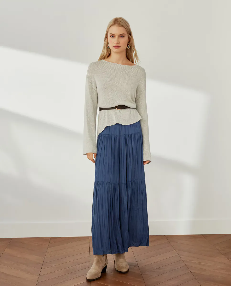 

Женский свитер с круглым вырезом Southern Cotton, цвет Hielo