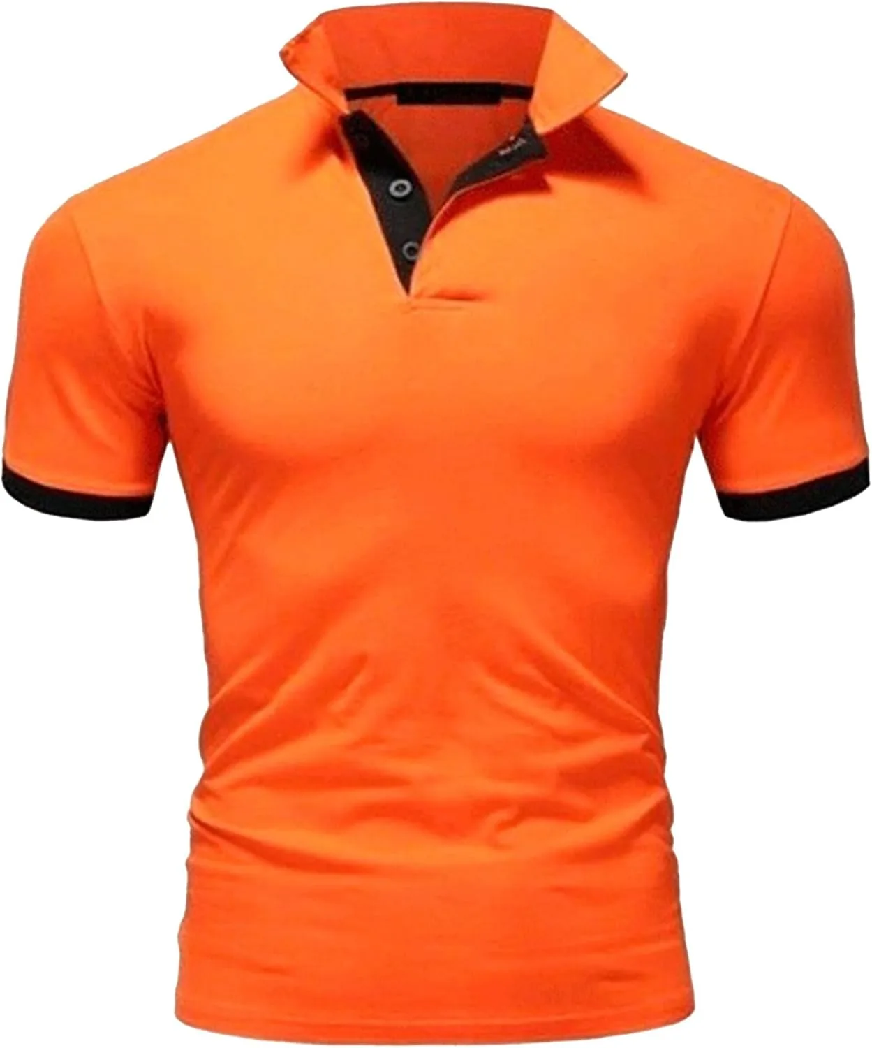 

Мужская поло с коротким рукавом и цветными блоками Gsywaipei