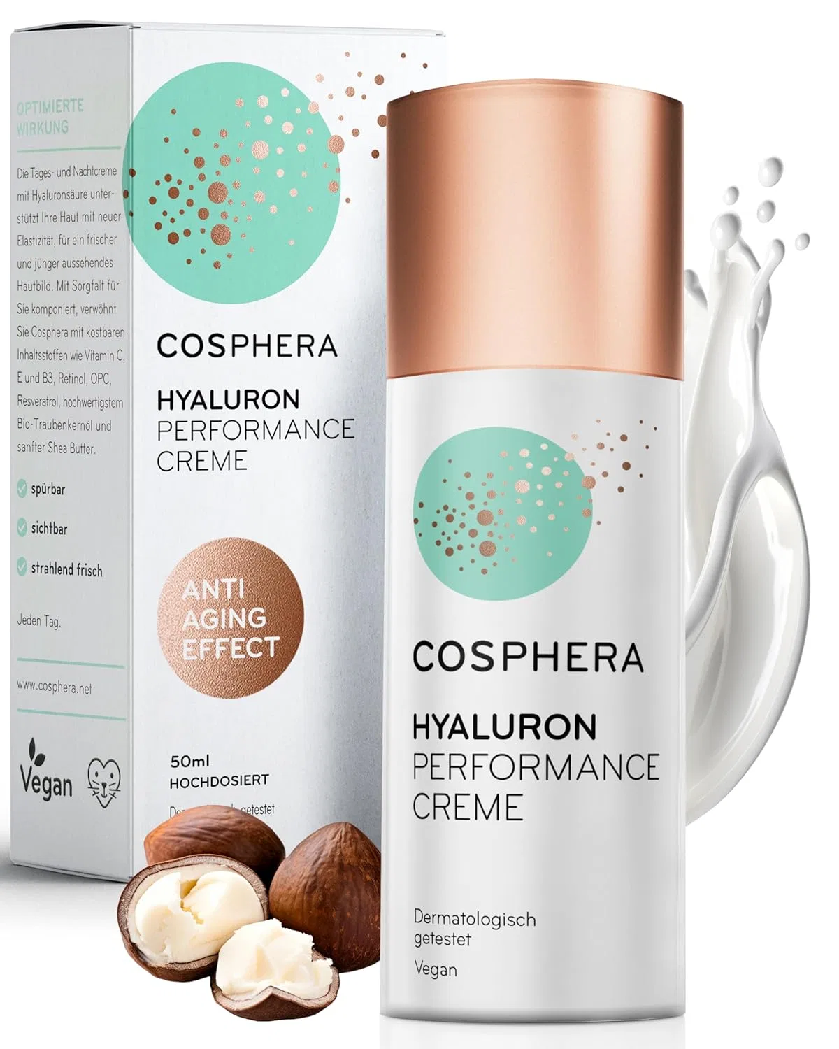 Крем для лица Cosphera — Веганский гиалуроновый «Hyaluron Performance» от