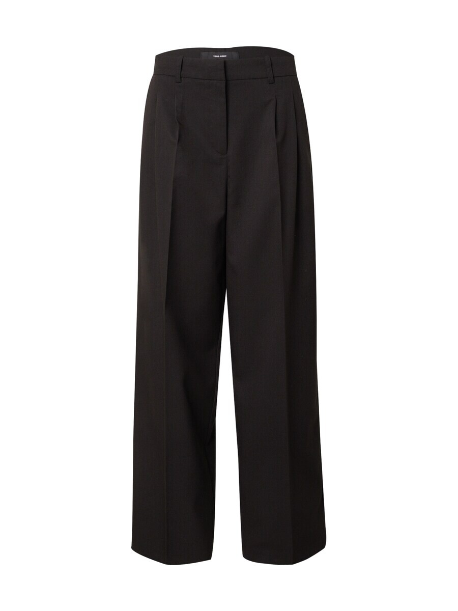 

Брюки со складками спереди VERO MODA Wide leg Pleat-Front Pants VMNila, черный