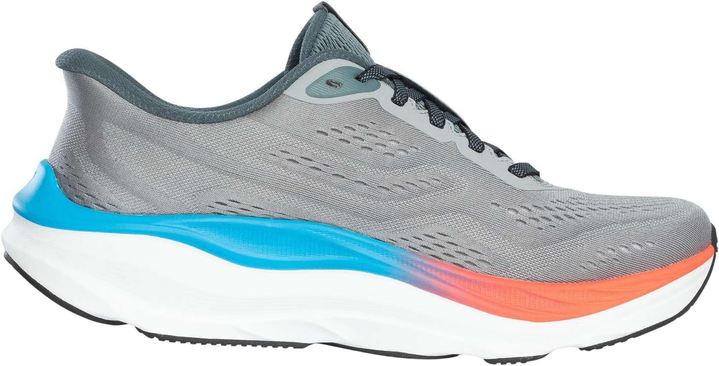 Мужские слипоны Skechers Max Run без шнурков, серый — фото 3
