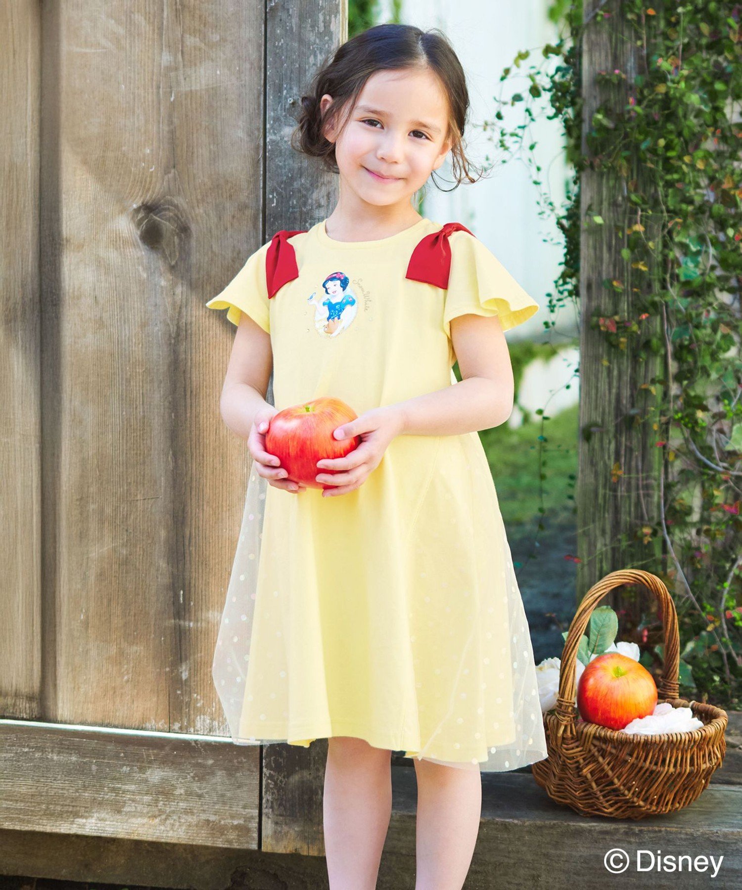 Платье, сшитое из лоскутков ANY KIDS, Yellow (Snow White) [040]