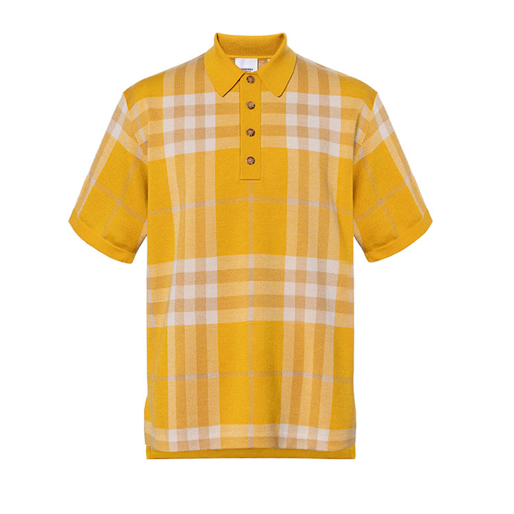 Поло мужское Burberry Marigold Yellow — фото 2