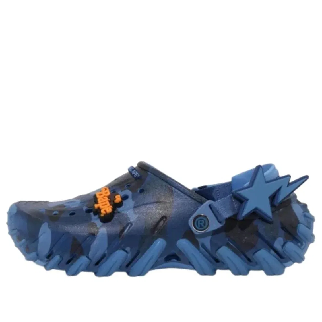 Сабо Crocs x BAPE Echo RO Clog 'Blue Camo' 213140-4SN, темно-синий