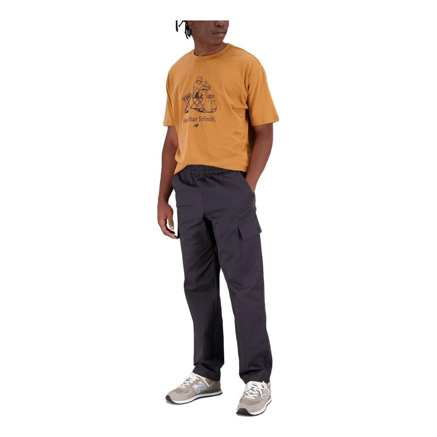 

Футболка New Balance Essentials Cafe Grandpa Cotton Jersey T-Shirt 'Tobacco', желтый
