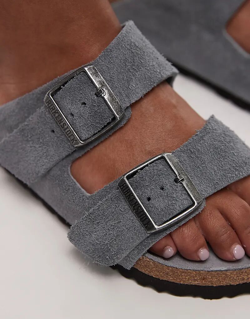 Сандалии Birkenstocks Arizona из серой замши — фото 2