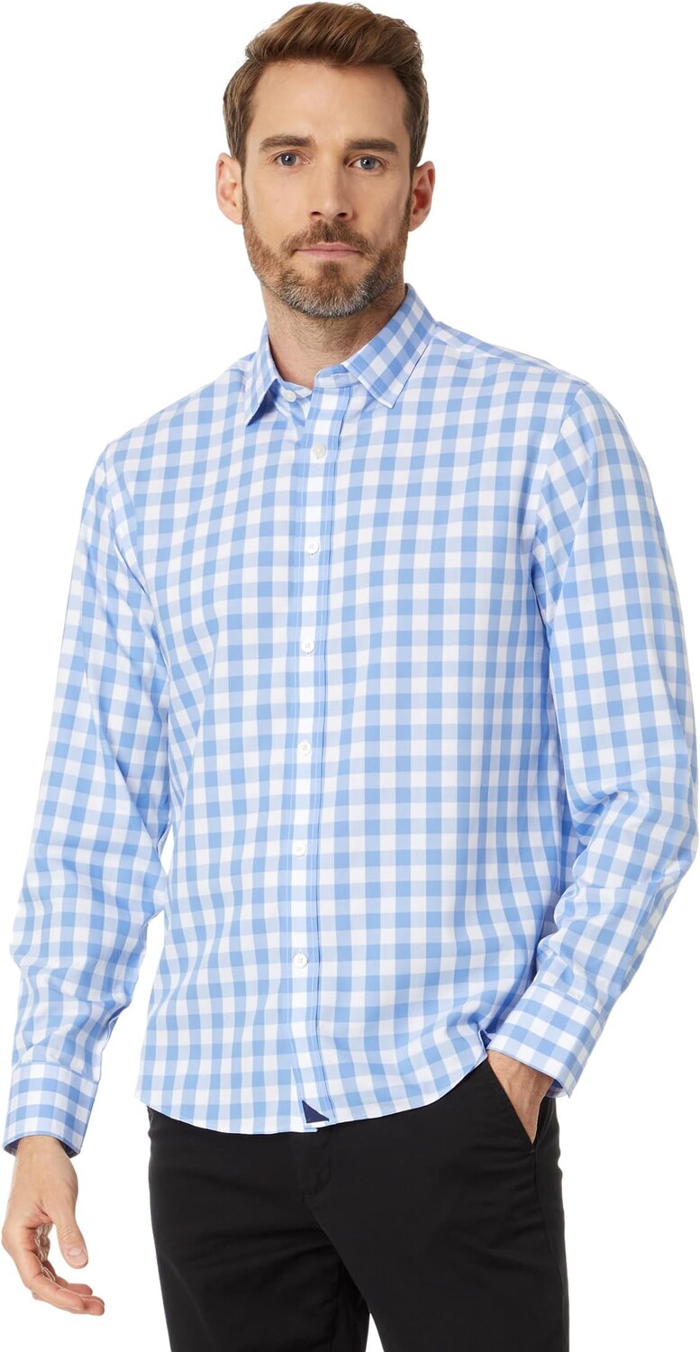 

Рубашка UNTUCKit Wrinkle-Free Groppello Shirt, синий