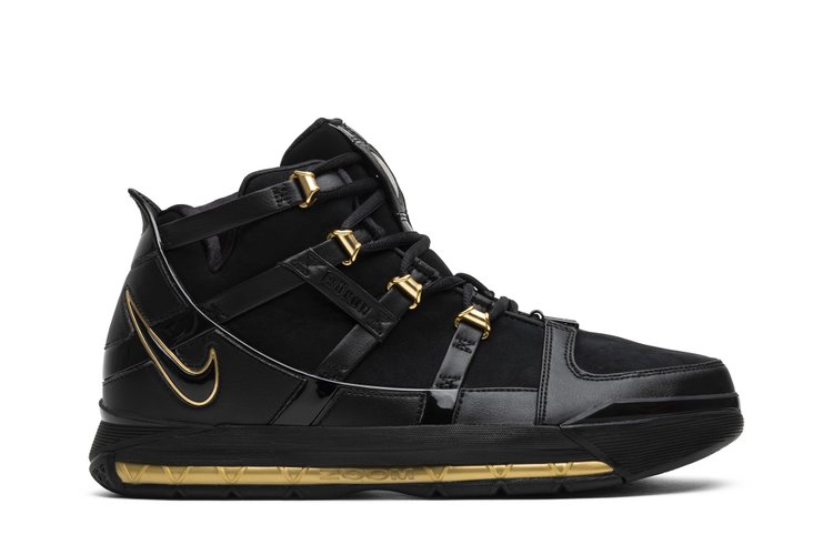 

Кроссовки Nike Zoom LeBron 3 Retro 'Metallic Gold' 2018, черный