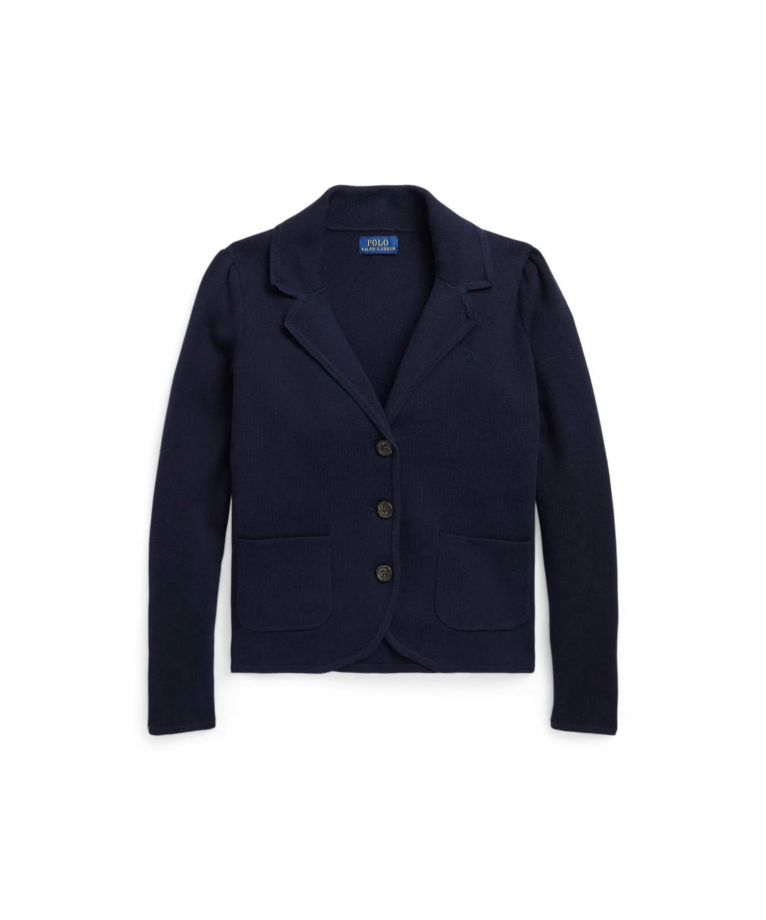 (Девочки 7-16 лет) Вязаный хлопковый блейзер Polo Ralph Lauren, 410 Navy