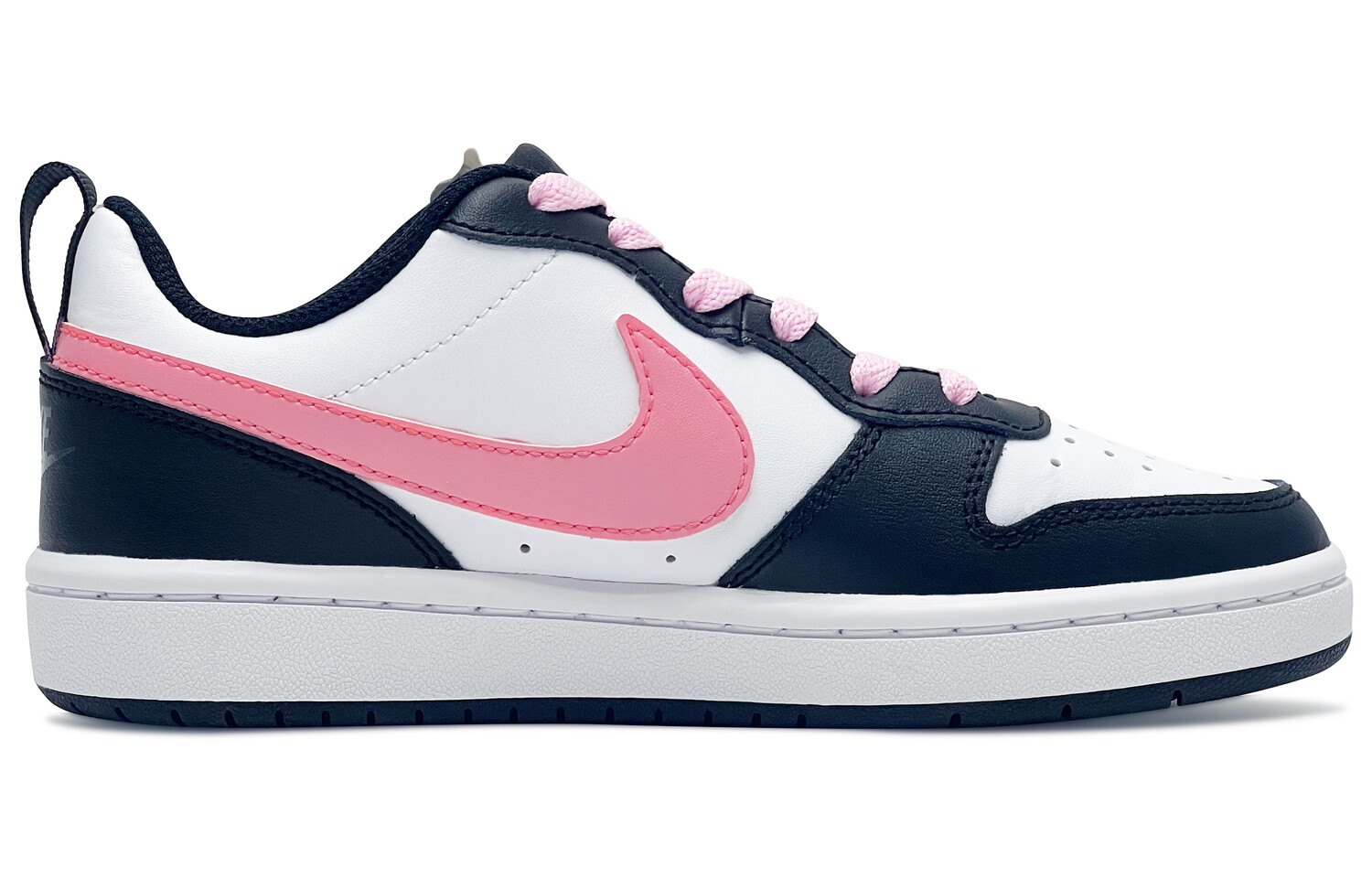 

Кроссовки Nike Court Borough Skateboard Shoes Women's Low-Top Black Pink, Розовый, Кроссовки Nike Court Borough Skateboard Shoes Women's Low-Top Black Pink