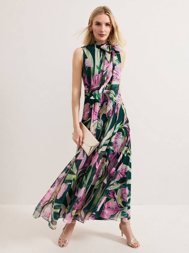 

Платье Lucinda без рукавов с цветочным принтом Phase Eight, Multi