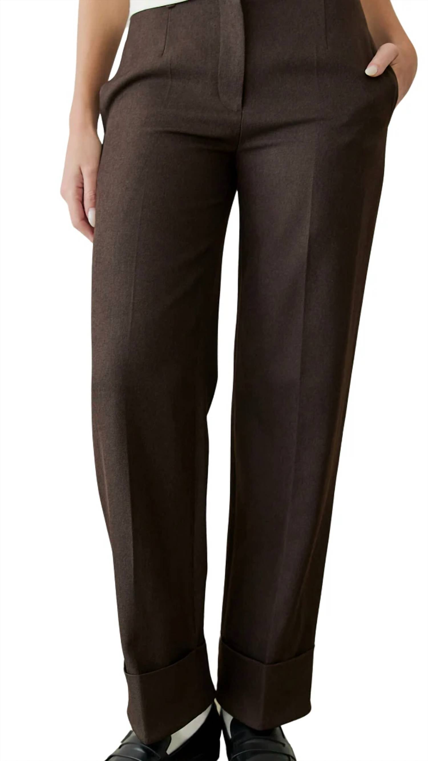 

Брюки Holmes в коричневом цвете MOD REF