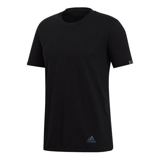 

Футболка reflective sports short sleeve black Adidas, черный