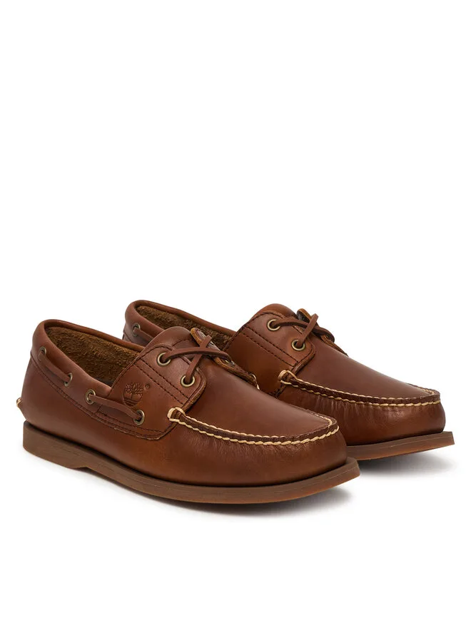 Timberland Мокасины Classic Boat с двумя люверсами TB0A232XF741, коричневые — фото 2