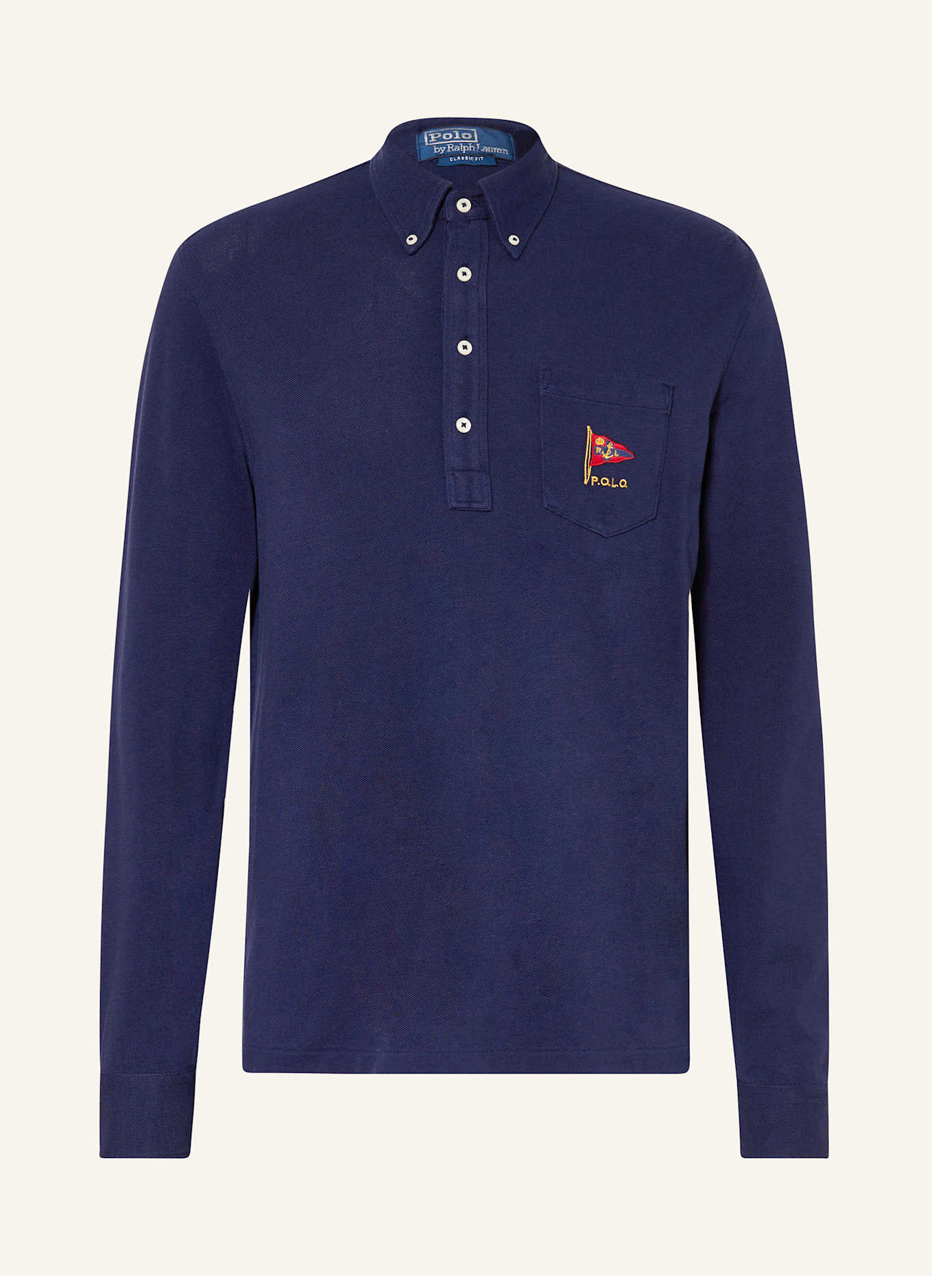 

Рубашка поло из пике Polo Ralph Lauren, синий
