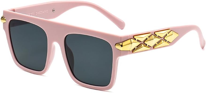 

Большие солнцезащитные очки в стиле ретро 2027 для женщин и мужчин, модные солнцезащитные очки, мужские солнцезащитные очки с защитой от УФ-излучения UV400 для женщин MTZJH, Pink Black