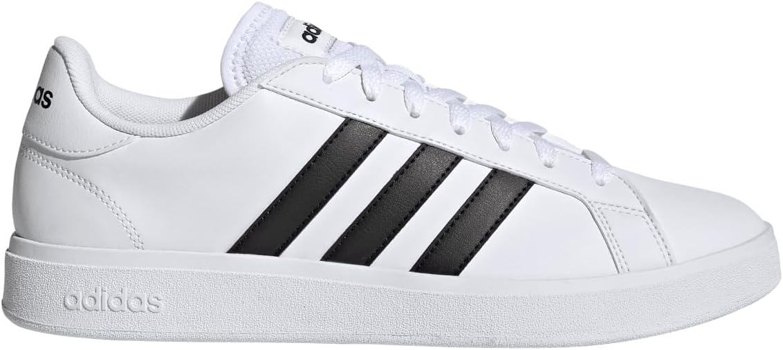 Мужские теннисные кроссовки Adidas Grand Court Base, белый/черный — фото 3