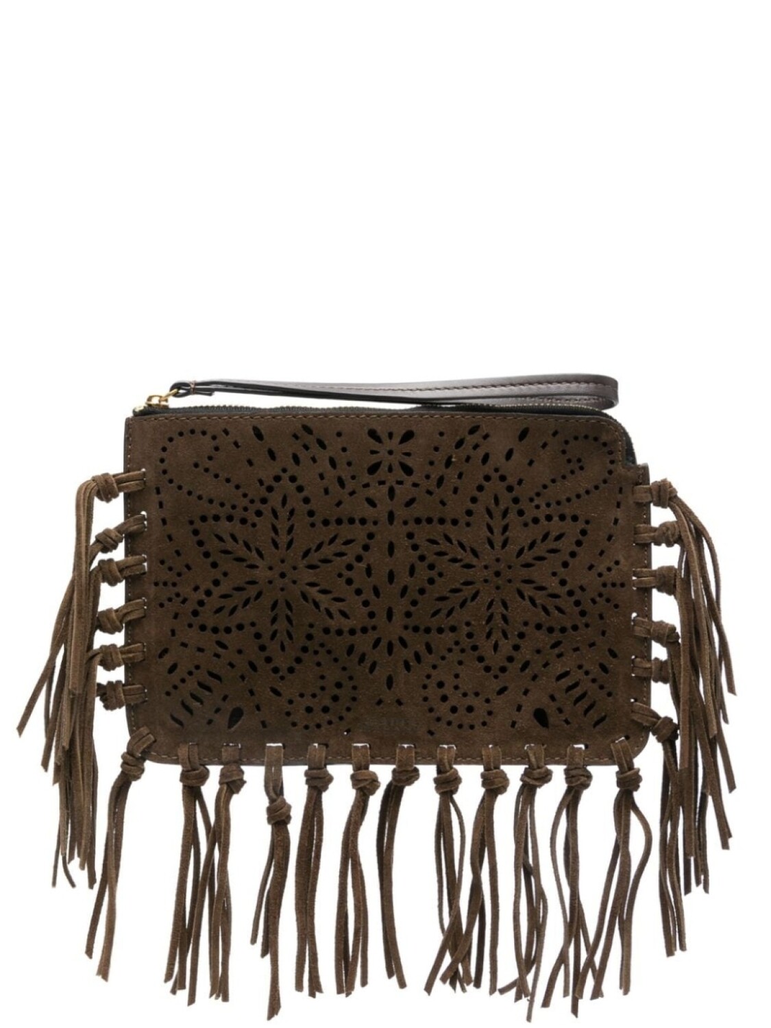 

ISABEL MARANT клатч Flat, коричневый