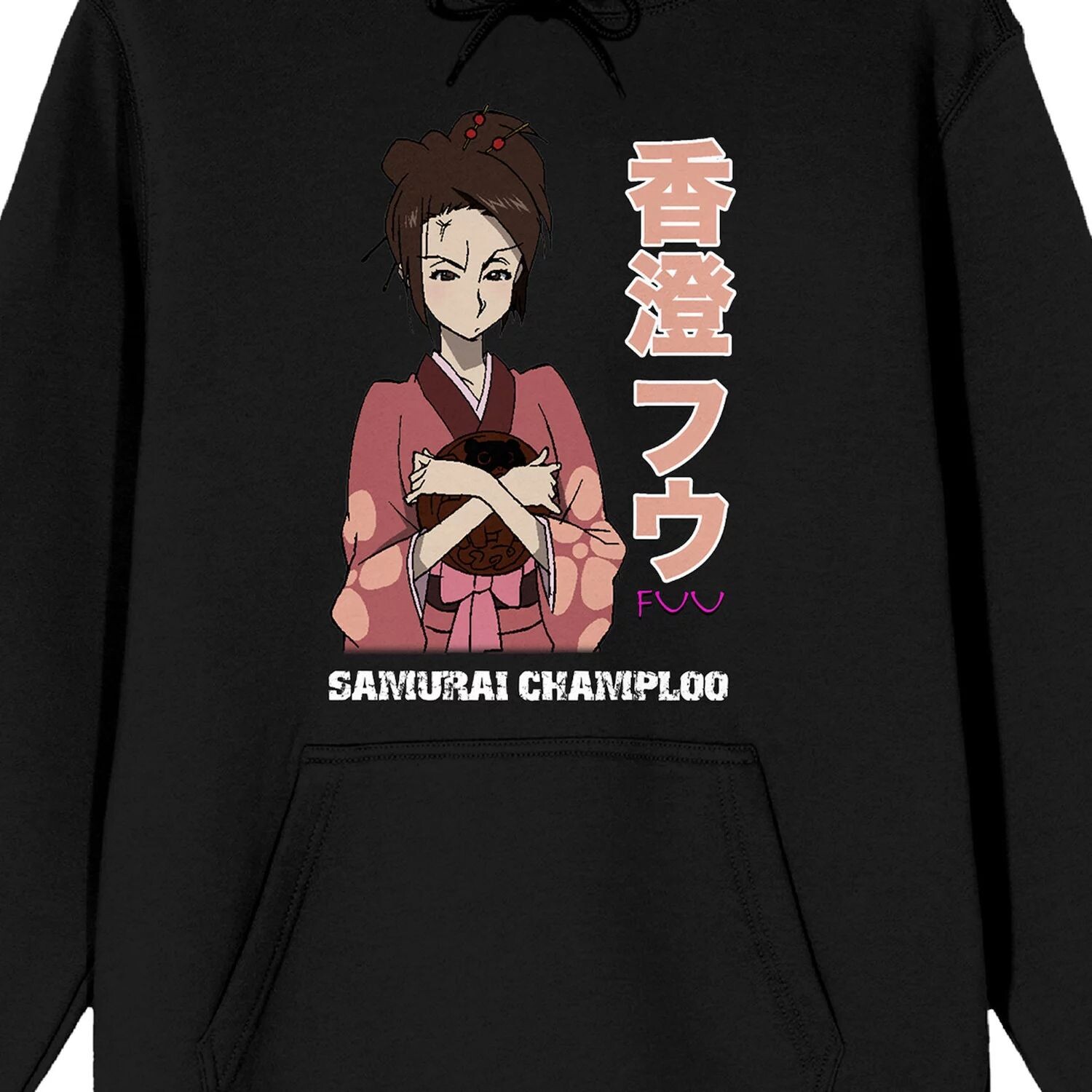 

Мужская толстовка с капюшоном Samurai Champloo Fuu Kanji Licensed Character