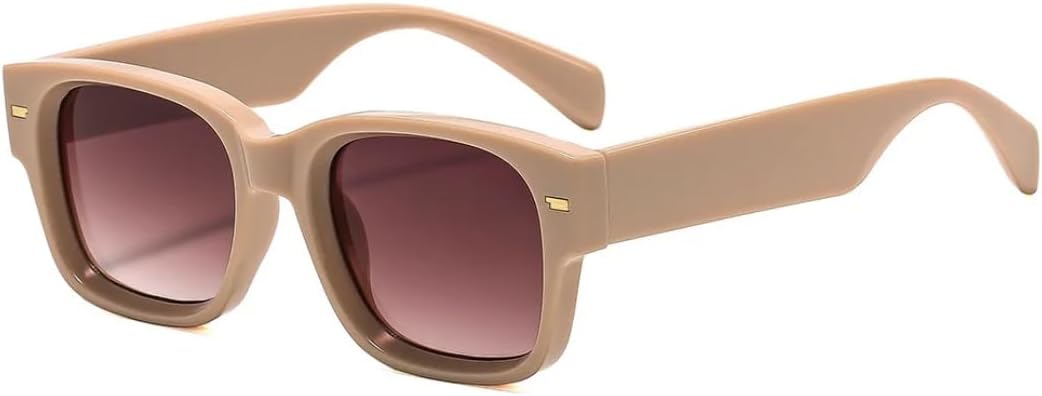 

Солнцезащитные очки для мужчин и женщин - защита UV400 - леопардовый принт, маленькая оправа, градиентные линзы, для занятий спортом на открытом воздухе и вождения DSVIGF, Brown