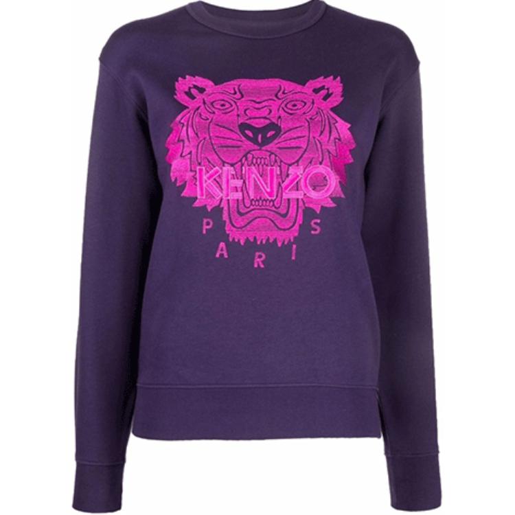 

KENZO Фиолетовая толстовка для женщин, Фиолетовый, KENZO Фиолетовая толстовка для женщин