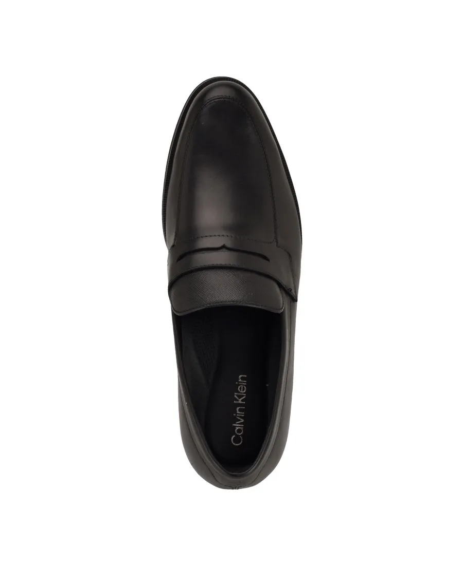 Мужские лоферы Rinver без шнурков Calvin Klein, черный leather — фото 4