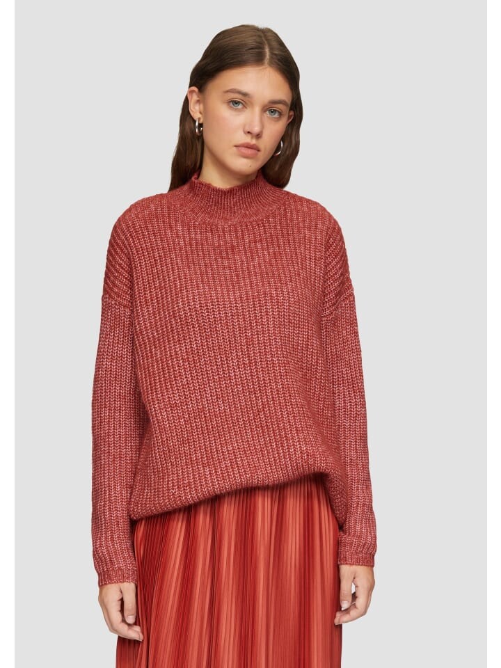 

Пуловер QS Strickpullover langarm, красный