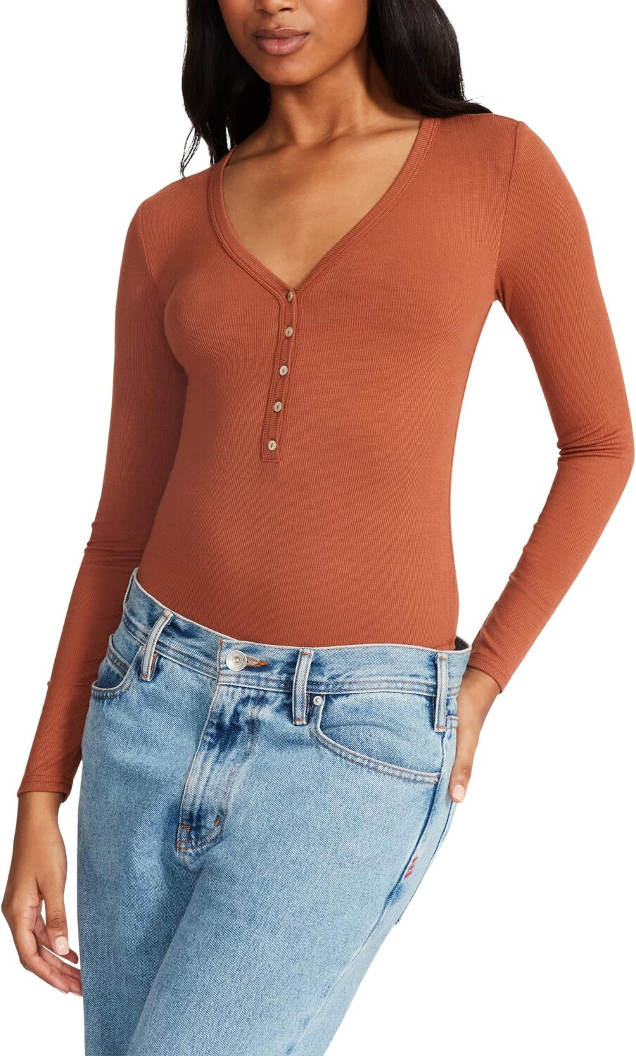 

Боди Steve Madden Erin Bodysuit, цвет Mocha Bisque