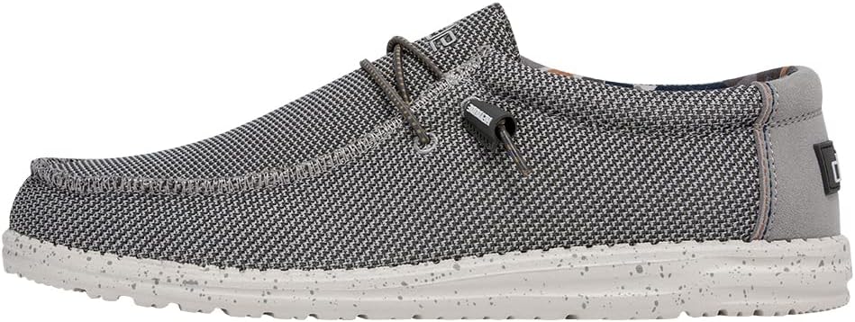 

Мужские носки Hey Dude Wally, Снятая с производства мужская обувь, Мужские лоферы на шнуровке, Удобные и легкие Heydude, Asphalt