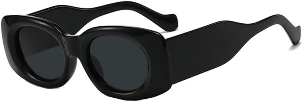 

Солнцезащитные очки для мужчин и женщин - защита UV400 - толстая оправа, зеленый леопардовый принт, панк, для занятий спортом на открытом воздухе и вождения DSVIGF, Black