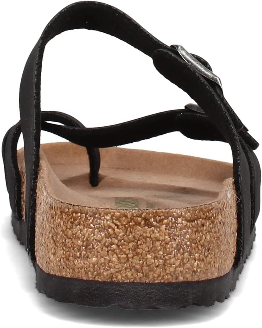 Женские сандалии Birkenstock Mayari из обработанной кожи, черный — фото 4