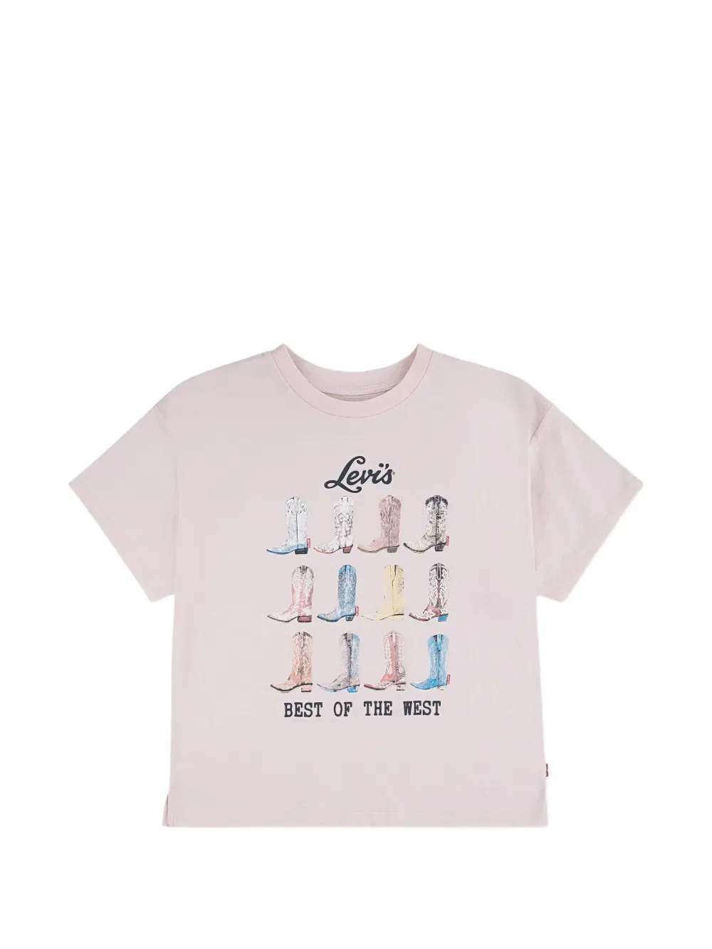 Футболка с изображением ботинок Levi'S Kids, розовый