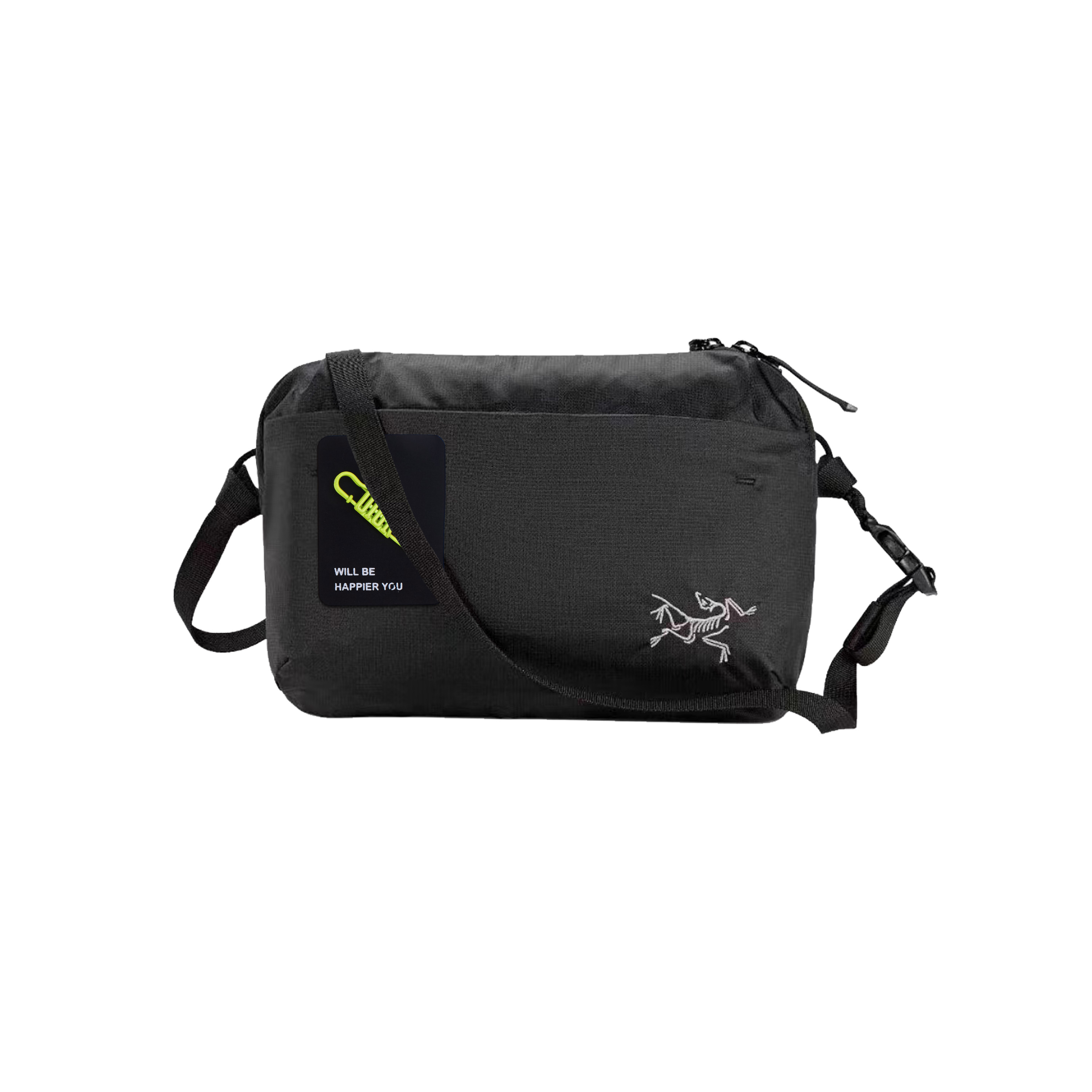 

Arcteryx Полиамидная поясная сумка унисекс черная, Connecting Thread