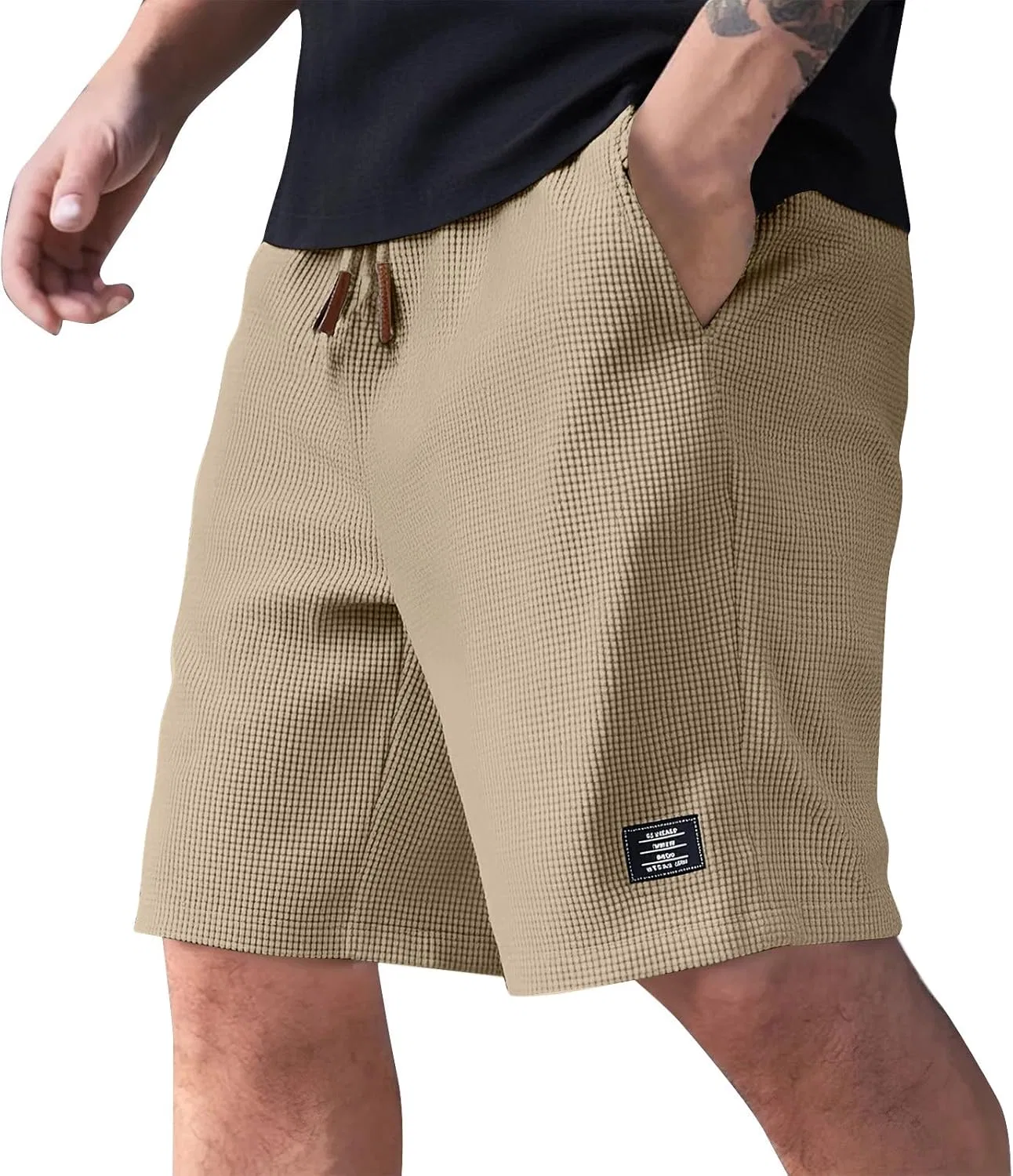 Шорты Active из вафельной ткани, A-khaki