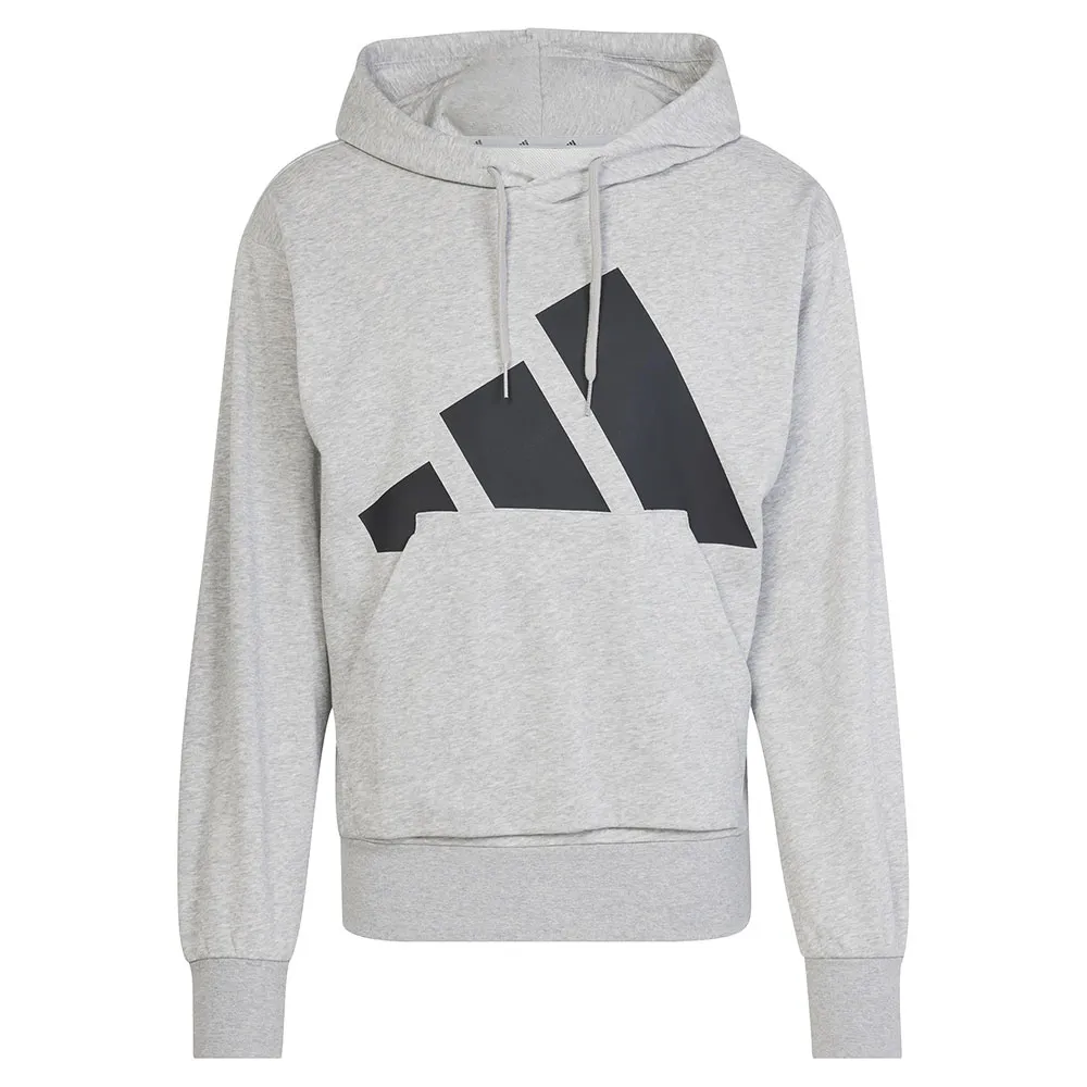 Худи adidas Essentials Big Logo French Terry, серый — фото 3