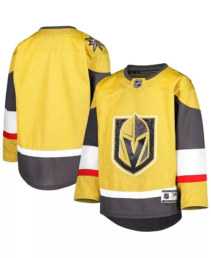 

Альтернативная майка Big Boys and Girls Gold Vegas Golden Knights 2021/22 Outerstuff, золотой