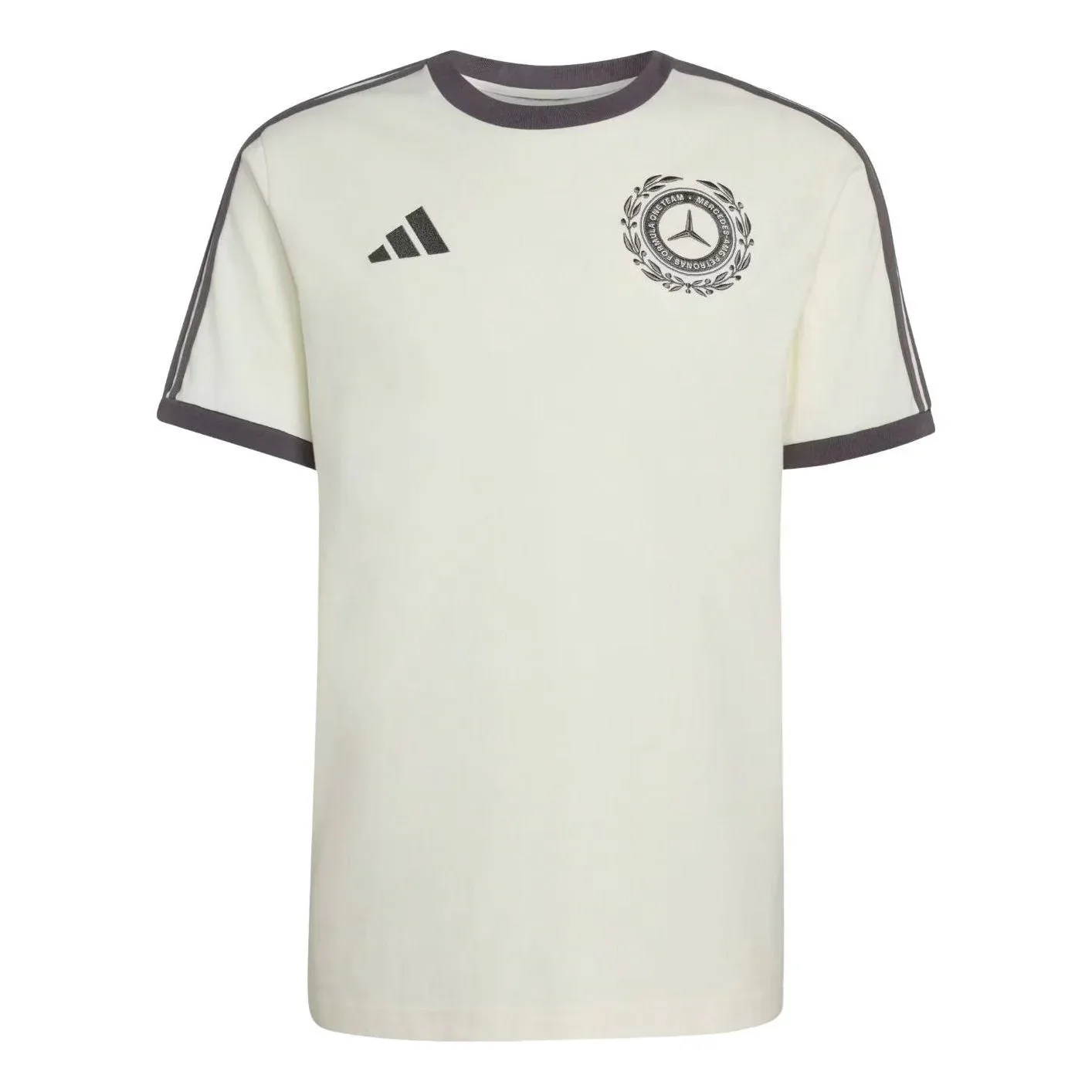 Футболка Adidas Mercedes-AMG F1 Team Silver Arrows 'Off White Granite', бежевый