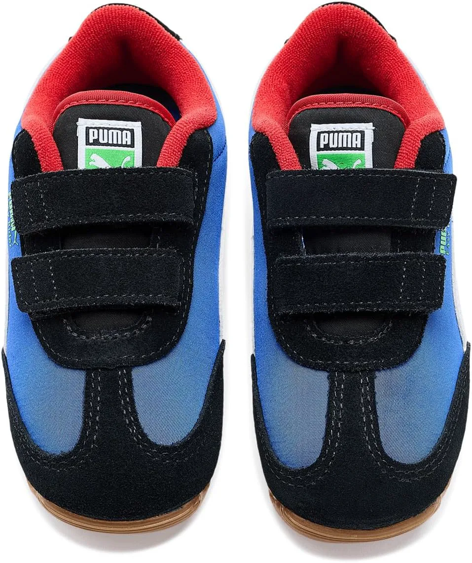 Детские кроссовки PUMA Easy Rider без шнурков для девочек, повседневные - фиолетовые, серебристые, белый