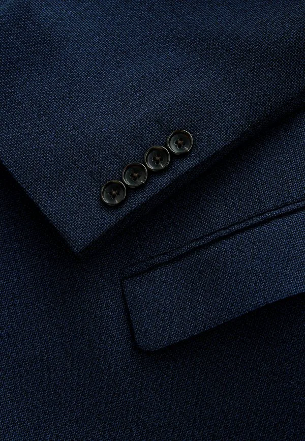 Элегантный фактурный блейзер стандартного кроя Next, Navy Blue — фото 4