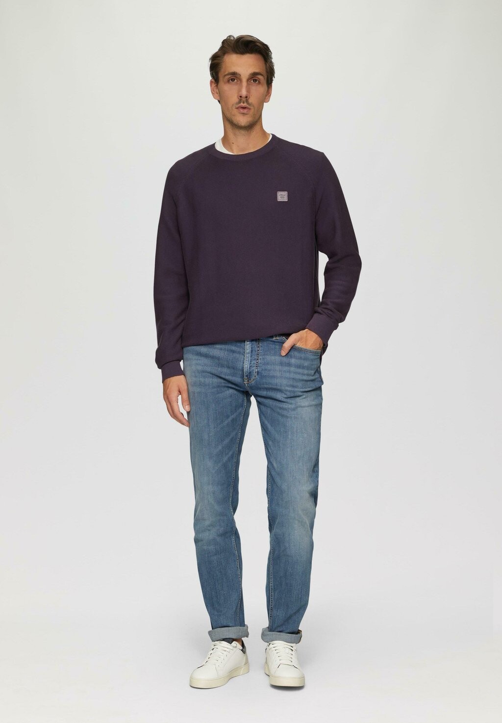 

Джемпер MIT CREWNECK s.Oliver, фиолетовый