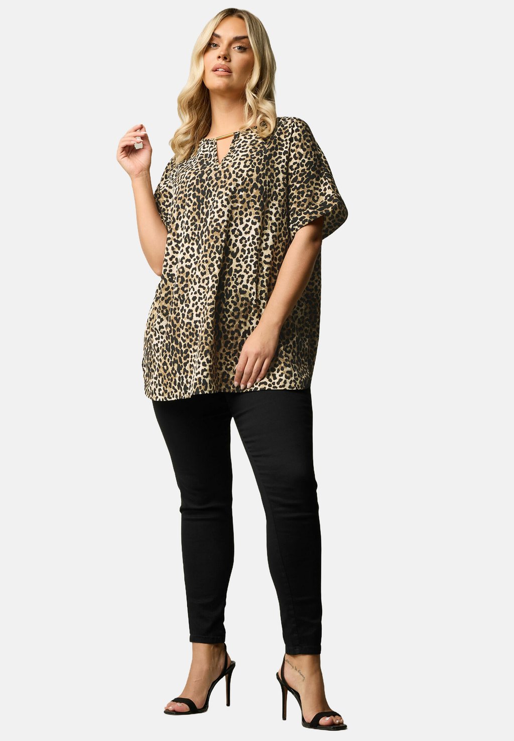 

Блуза LEOPARD PRINT Yours Clothing, коричневый