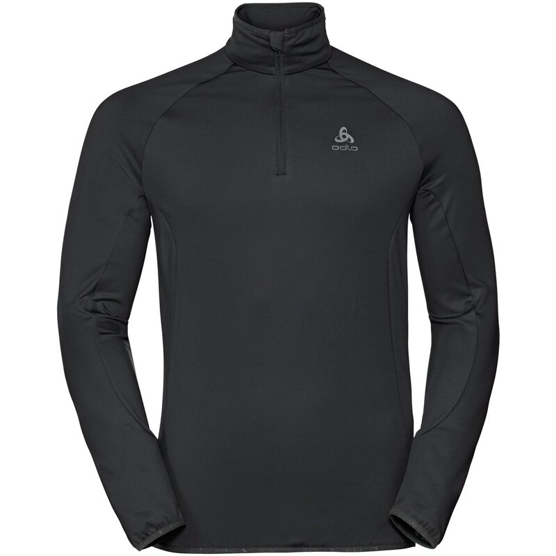 

Laufshirt "carve light midlayer 1/2 zip" Odlo, черный