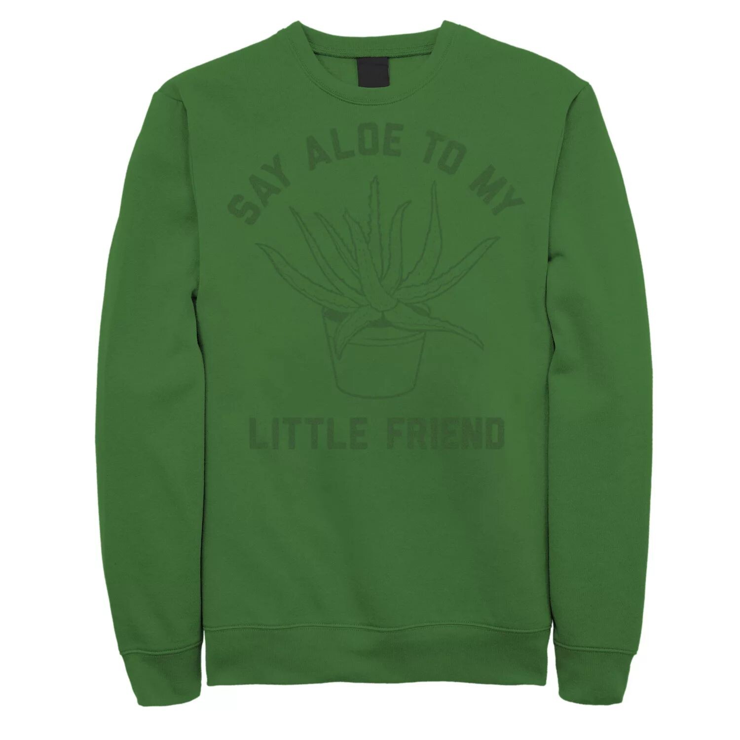 

Мужской флисовый свитшот с круглым вырезом Say Aloe To My Little Friend Licensed Character