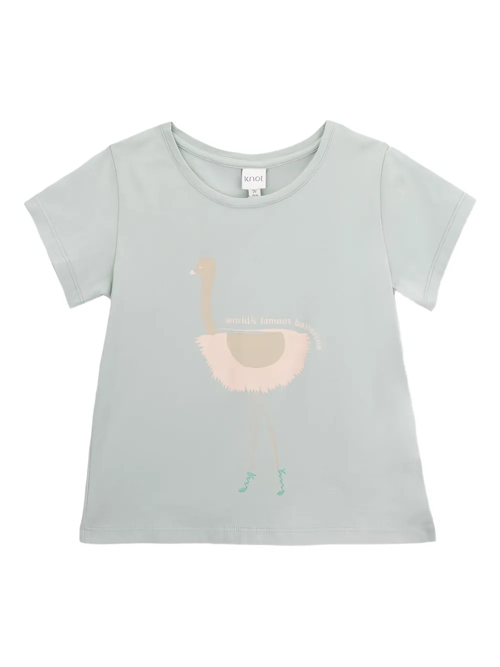 

Футболка с принтом под страусиную кожу Knot, зеленый