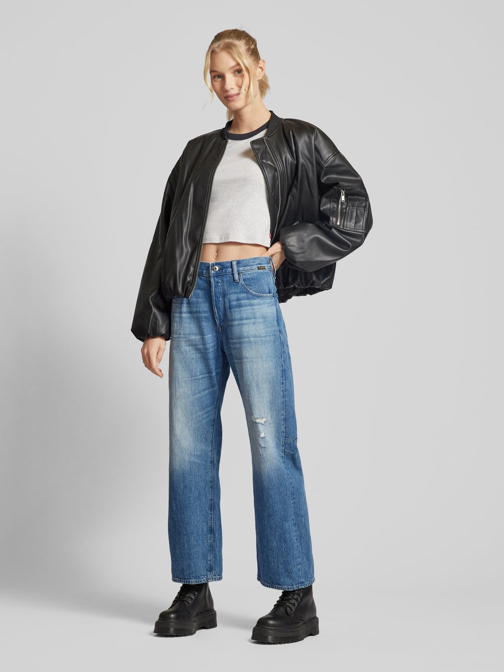 

Джинсы бойфренда в рваном виде, модель «Bowey 3D» G-Star Raw
