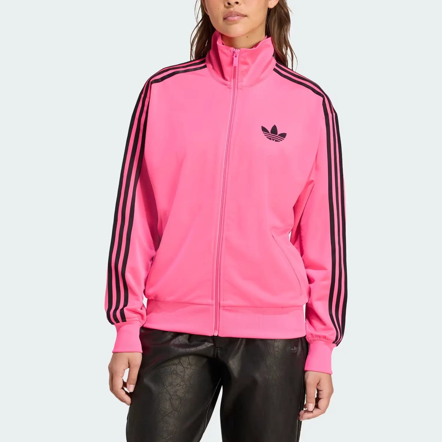 Adicolor Classic Firebird Loose Track Top Adidas Originals, transparent розовый/черный — фото 3