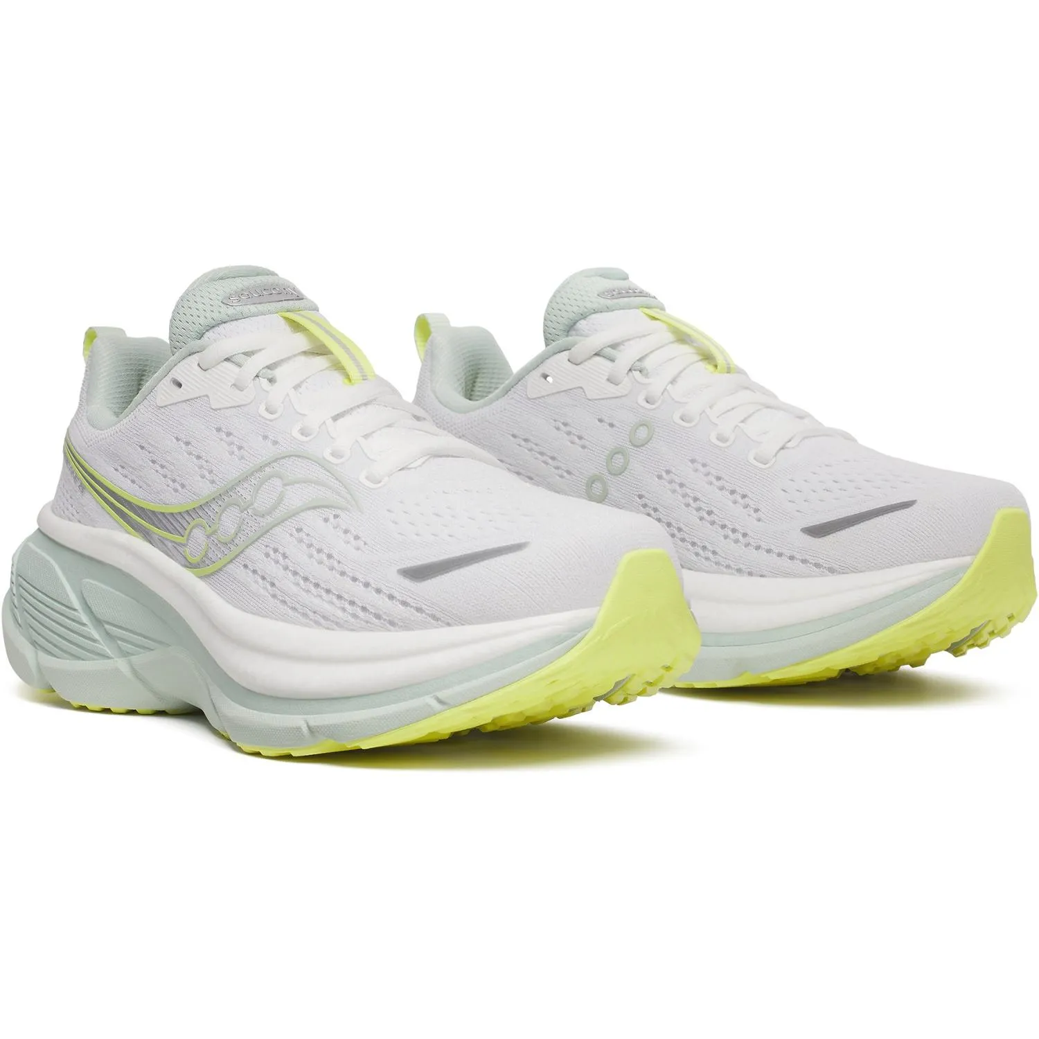 Женские кроссовки Hurricane 25 для бега по дороге Saucony, White/Mist — фото 3
