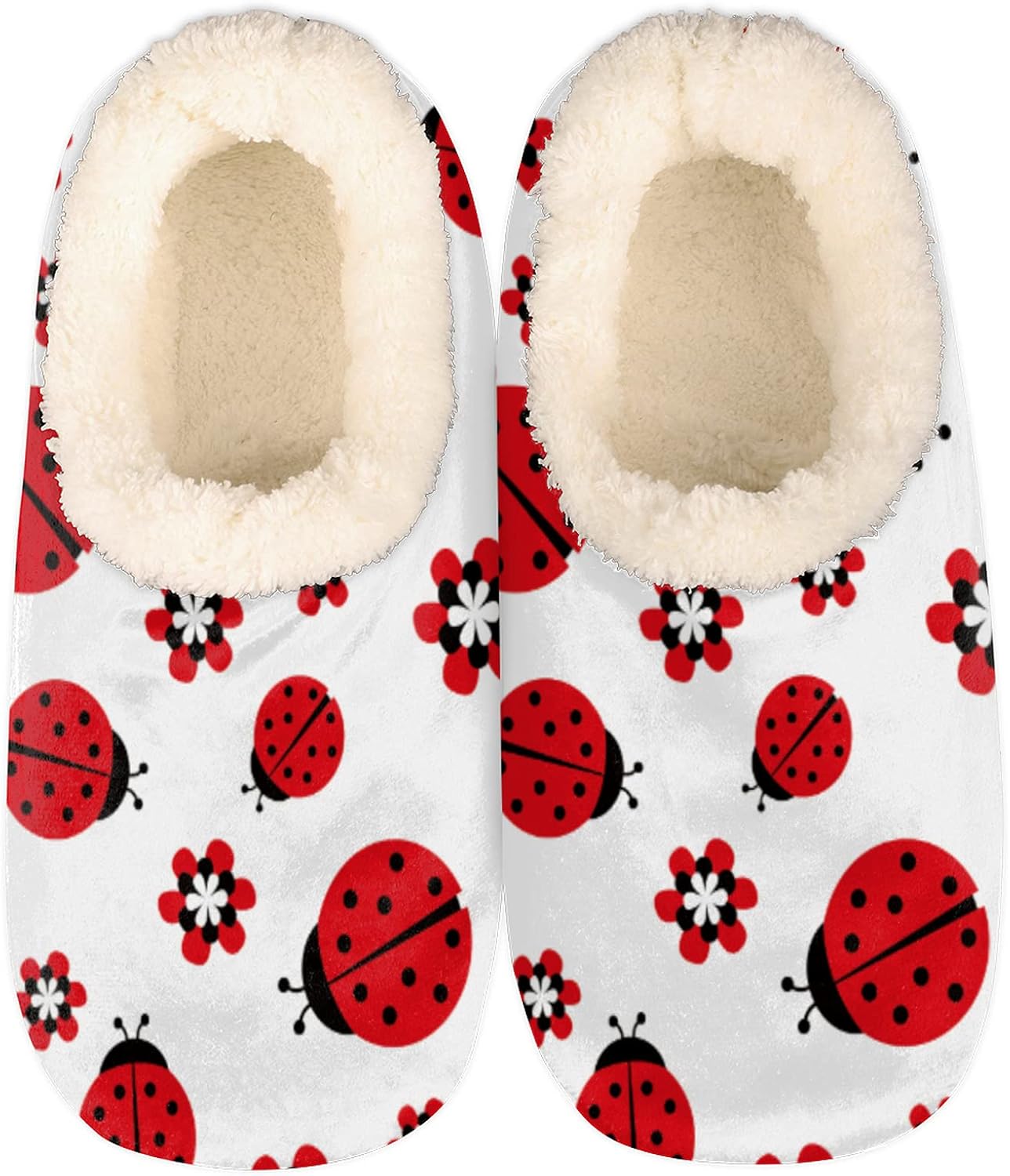 

Мягкие домашние тапочки из пеноматериала с эффектом памяти - противоскользящая обувь для дома и улицы, для женщин и мужчин Bardic, Ladybugs